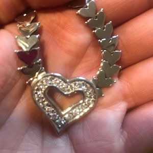 Heart diamond necklace